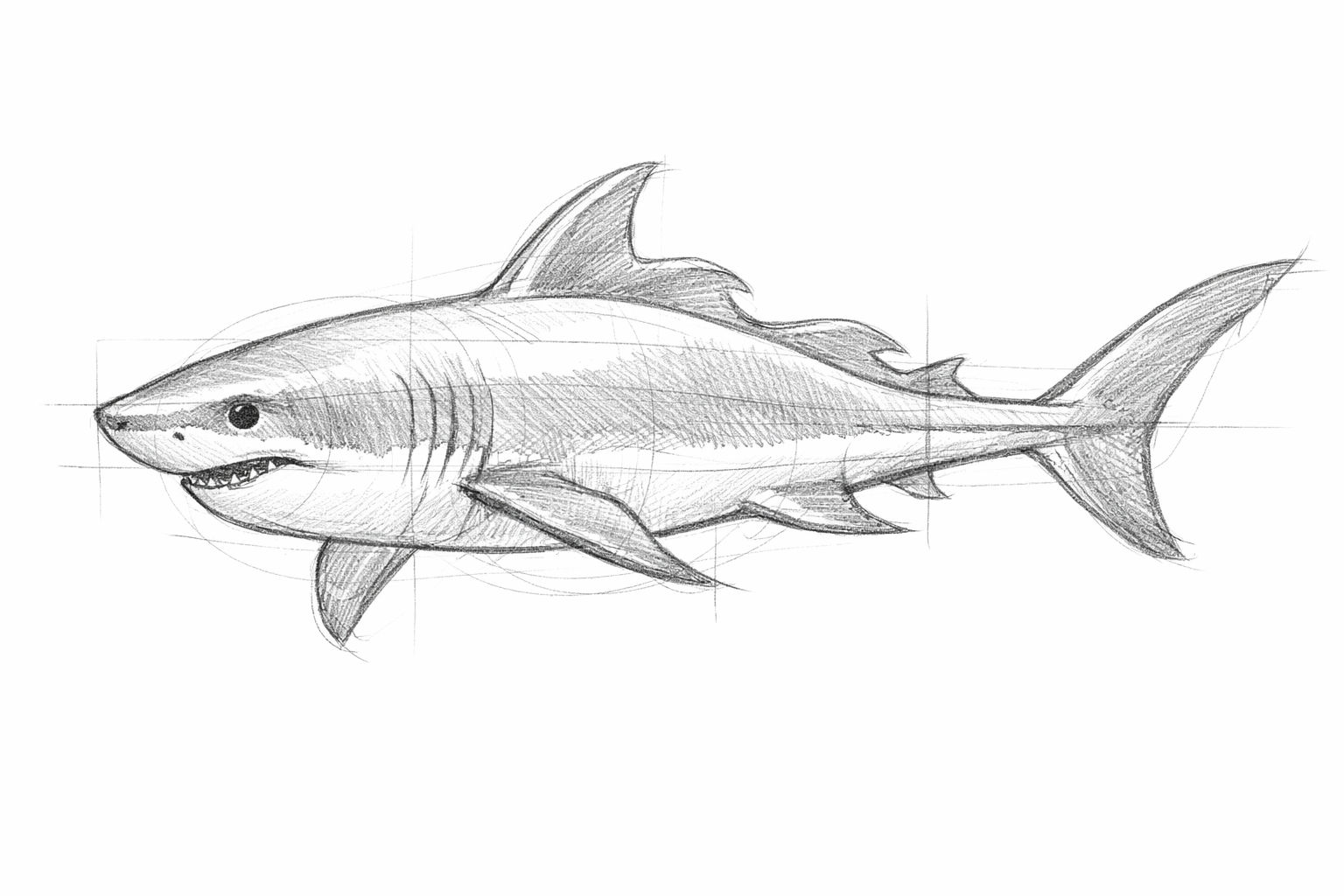 Wavy dorsal and anal fins flowing backward from the middle of the fish.